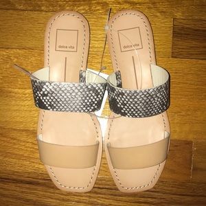 Dolce Vita 2 Band Snake Slide Size 7